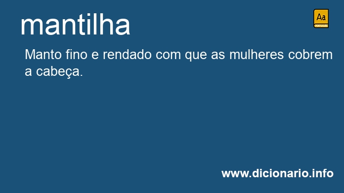 Significado de mantilha