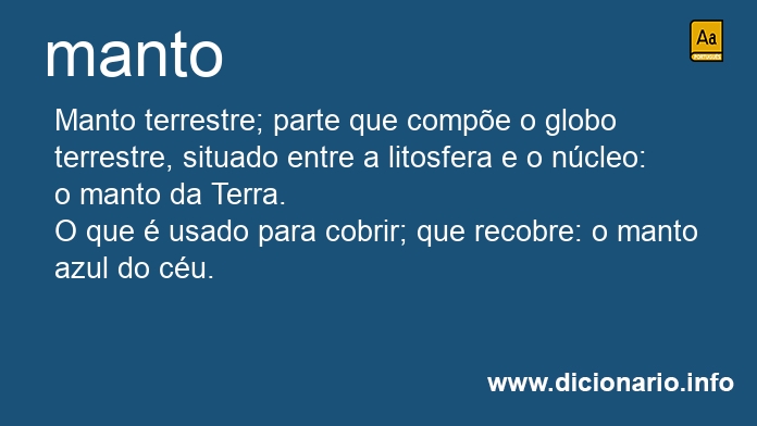 Significado de manto