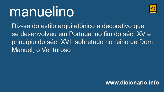 Significado de manuelina