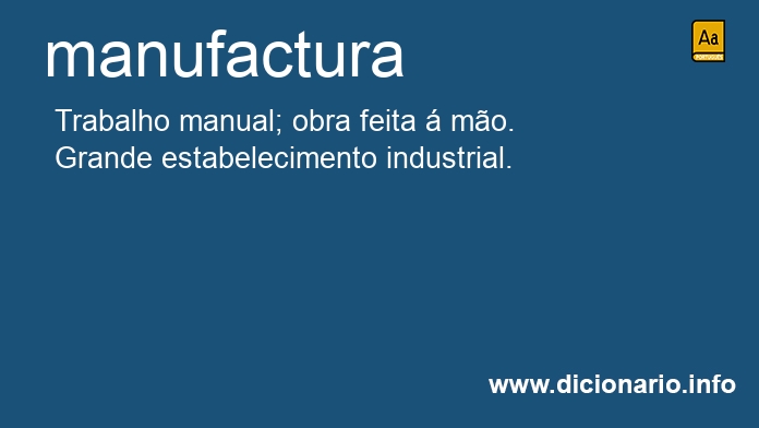 Significado de manufactura