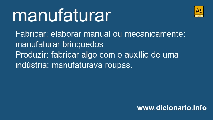 Significado de manufaturam