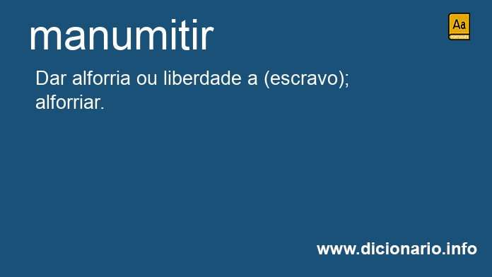 Significado de manumitiam