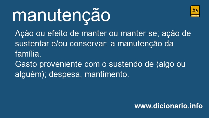 Significado de manutenes