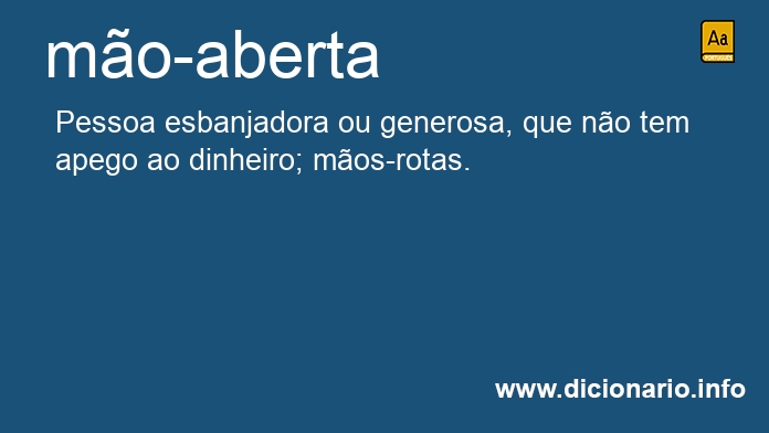 Significado de mo-aberta