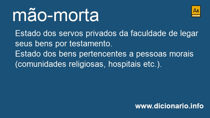 Significado de mo-morta