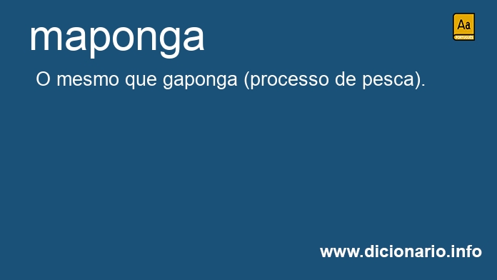 Significado de maponga