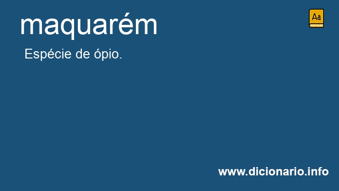 Significado de maquarm