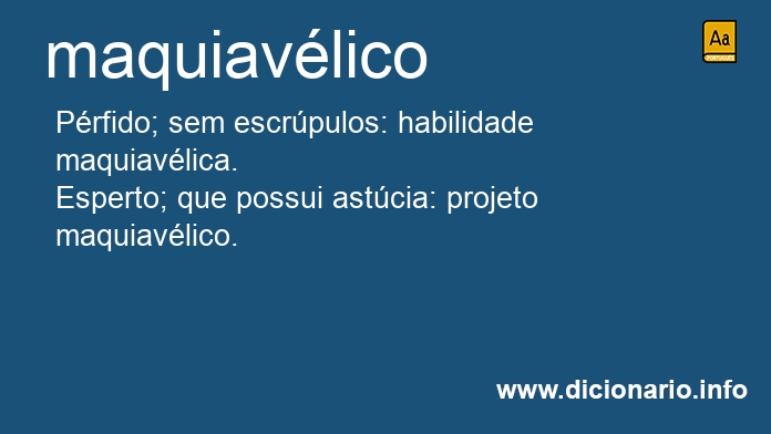 Significado de maquiavlica