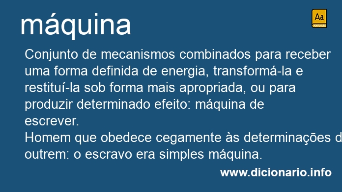 Significado de mquina