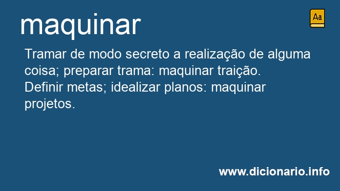 Significado de maquinars