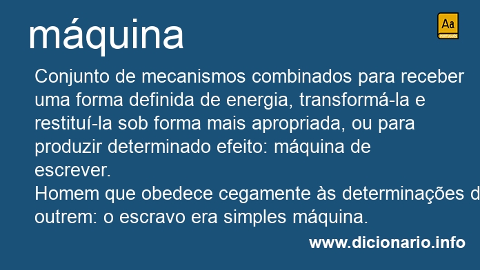 Significado de mquinas