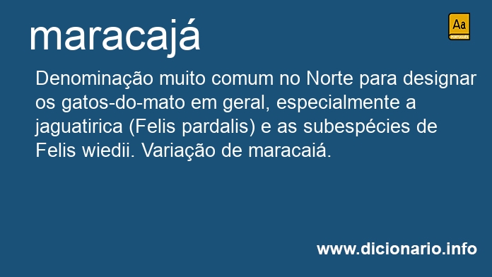 Significado de maracajs