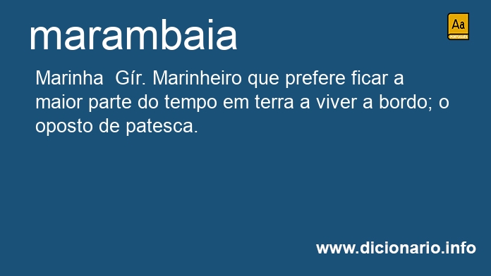 Significado de marambaia