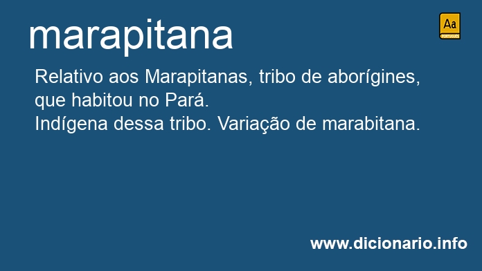 Significado de marapitana