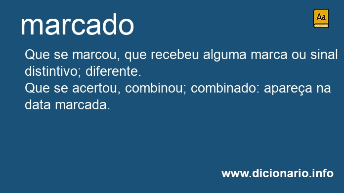 Significado de marcado