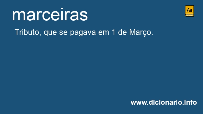 Significado de marceiras