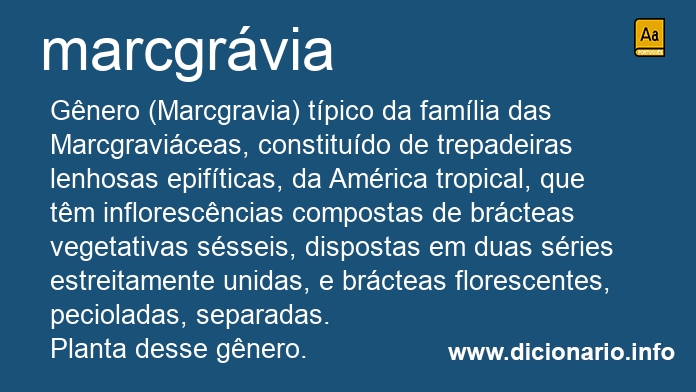 Significado de marcgrvia