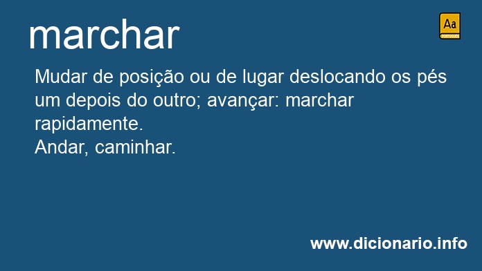 Significado de marchai