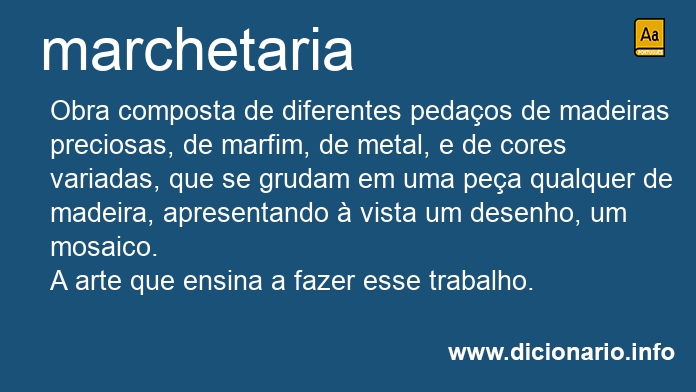 Significado de marchetaria