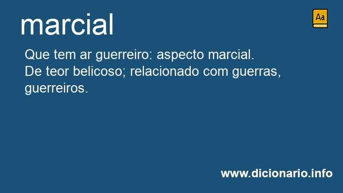 Significado de marcial