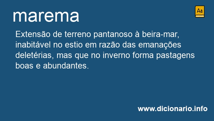 Significado de marema