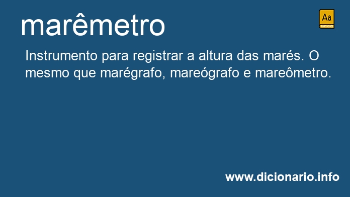 Significado de marmetro