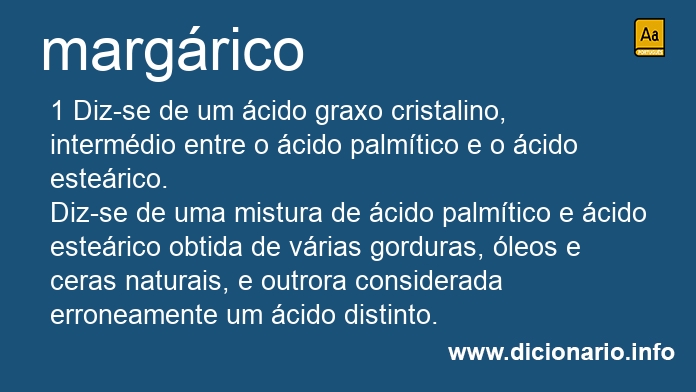 Significado de margrico