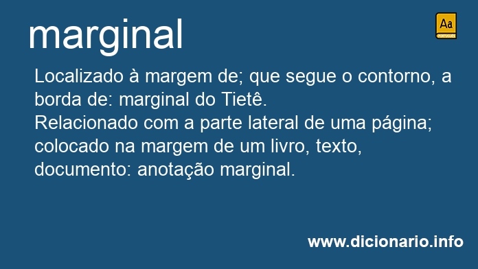 Significado de marginal