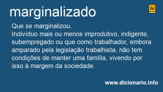 Significado de marginalizada