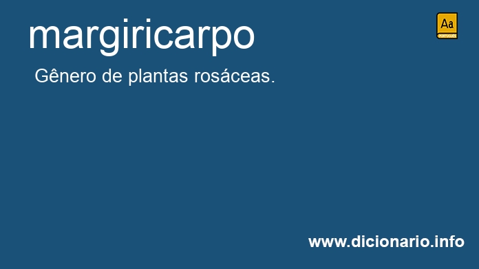 Significado de margiricarpo