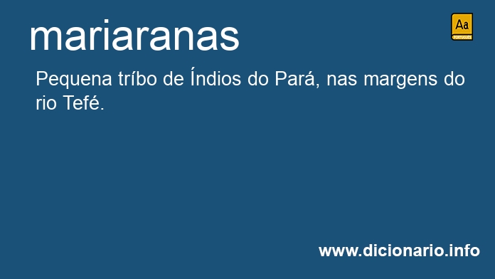 Significado de mariaranas