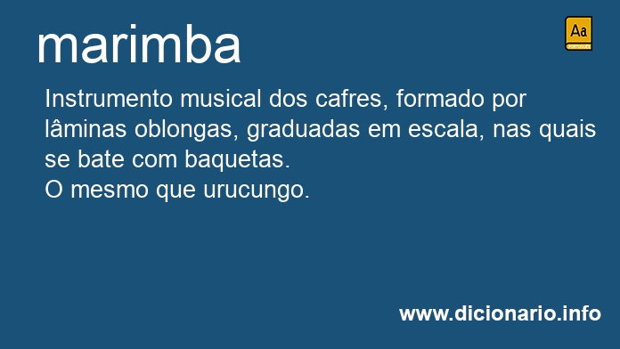 Significado de marimba