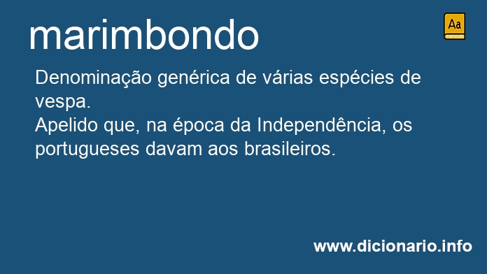 Significado de marimbonda