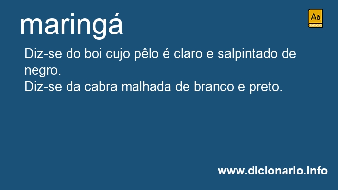 Significado de maring