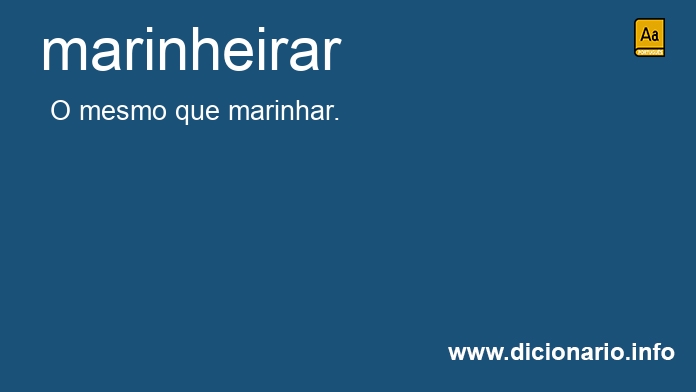 Significado de marinheirar