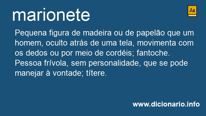 Significado de marionete