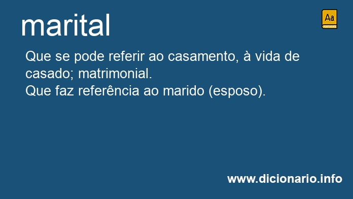 Significado de marital