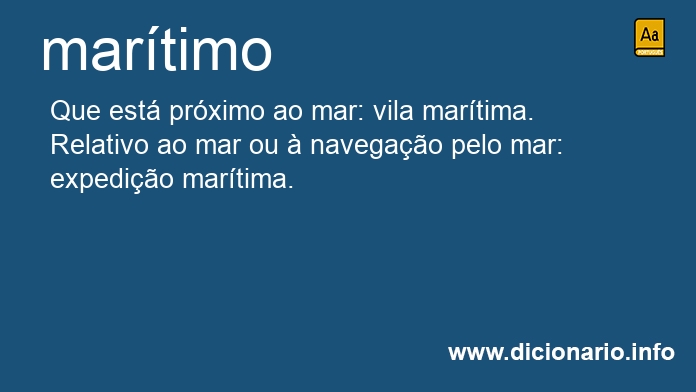 Significado de martima
