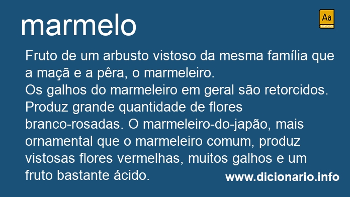 Significado de marmelo