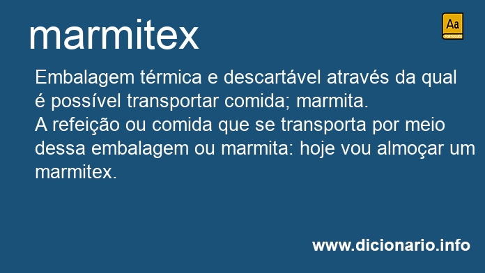 Significado de marmitex