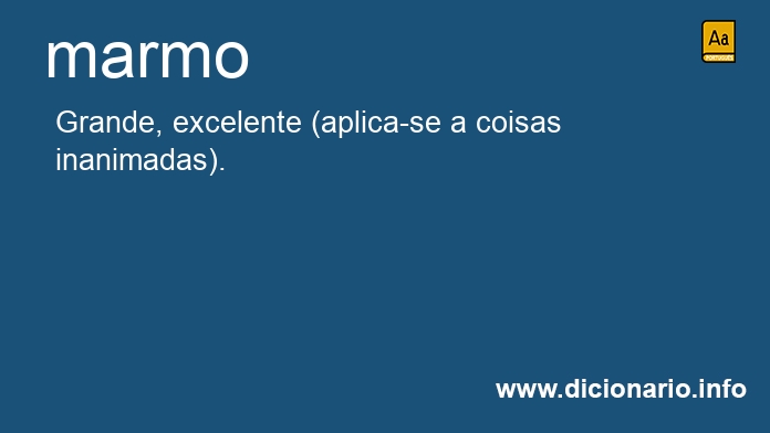 Significado de marmo