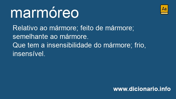 Significado de marmreos