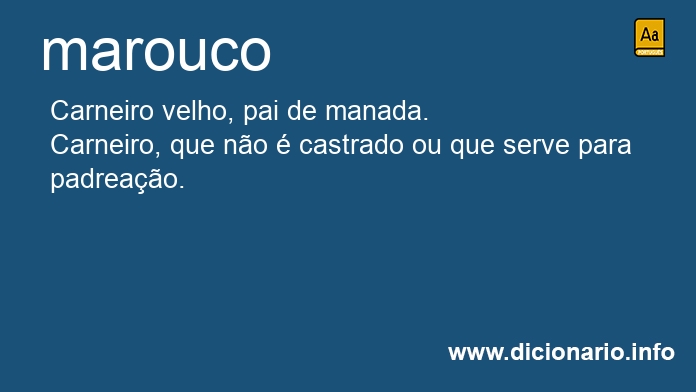 Significado de marouco