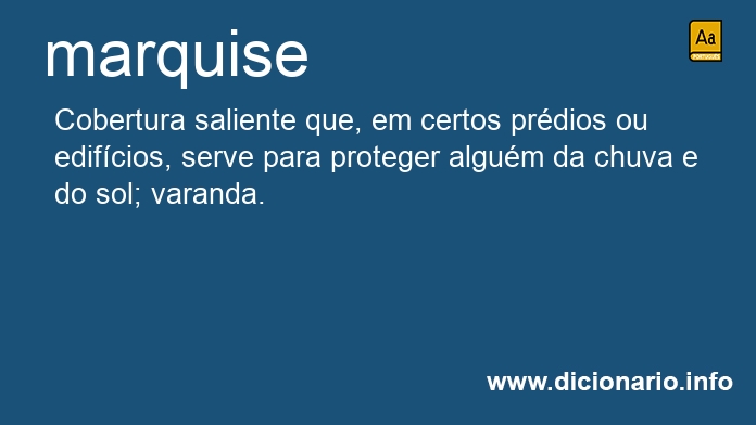 Significado de marquise