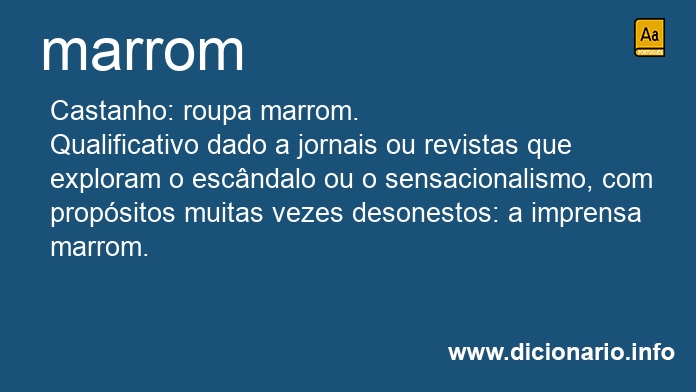 Significado de marrons