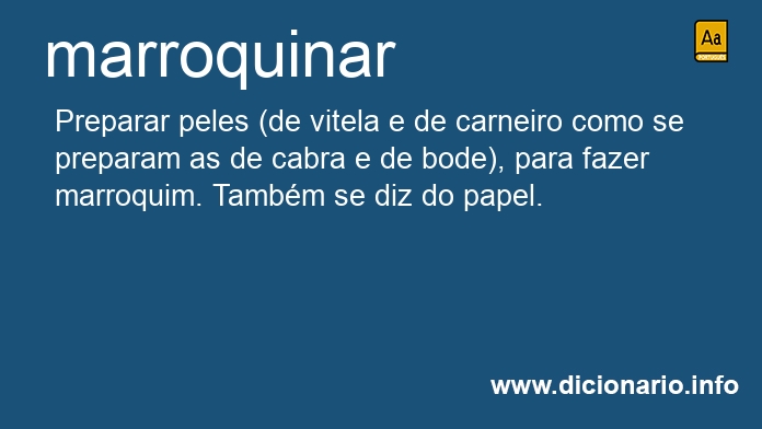 Significado de marroquina