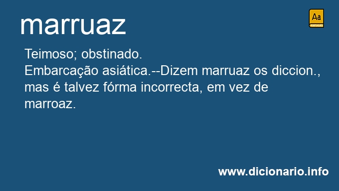 Significado de marruaz