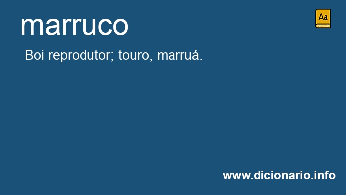 Significado de marruco