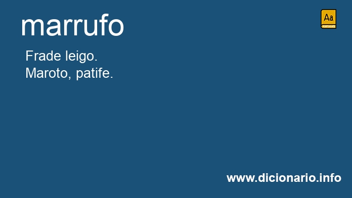 Significado de marrufo