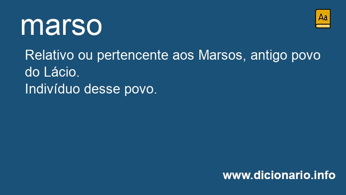 Significado de marsa